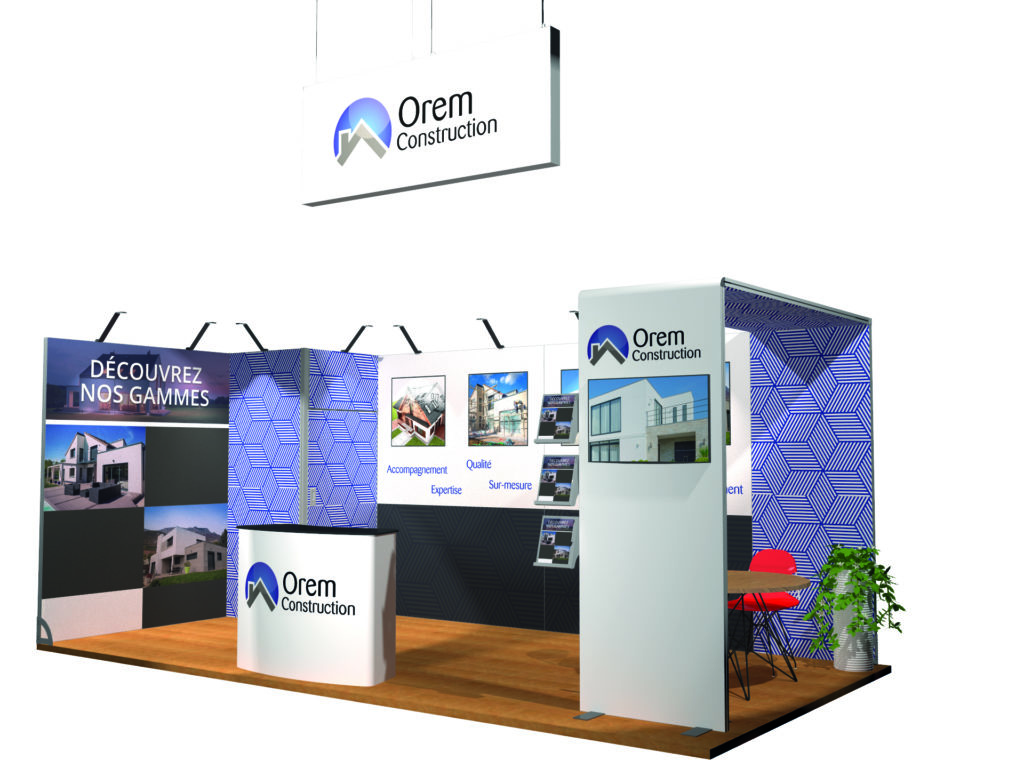 MSH2019 - Stand VKF 18m² 6x3m OREMCONSTRUCTION Rendu